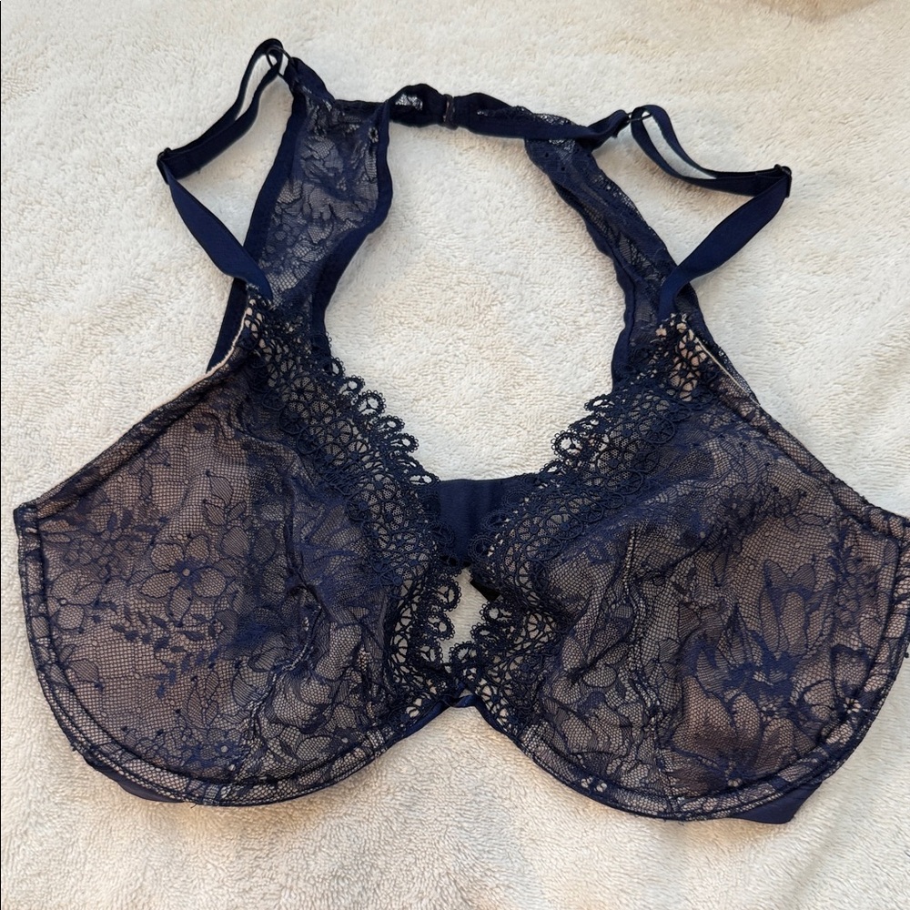 Victoria's Secret Midnight Blue Lace Bra